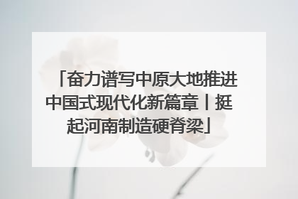 奋力谱写中原大地推进中国式现代化新篇章丨挺起河南制造硬脊梁